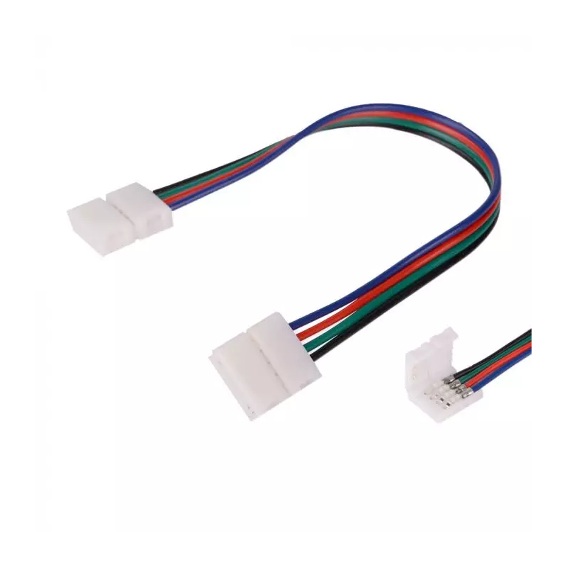 Connettore A Clip Per Striscia Led Da 10 Mm RGB - Connettore Per Cablaggi - Foto 9