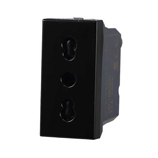 Presa Bipasso BTicino Axolute Compatibile HS4180 | Colore Nero | 10/16A 250V | Senza Marca - Foto 2