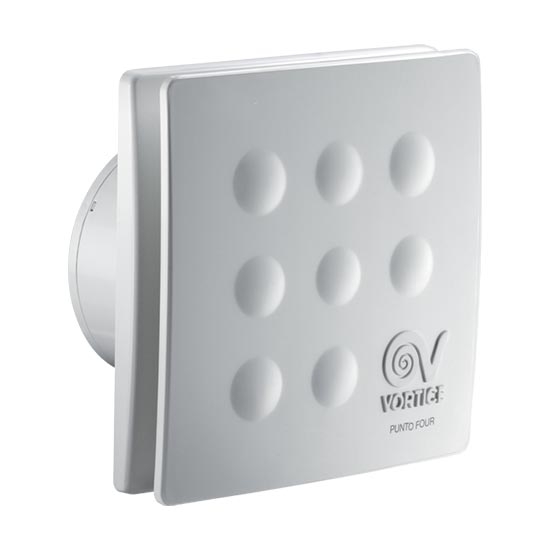 WingFly Ventilatore da Bagno 100 mm con Sensore di Umidità e Timer