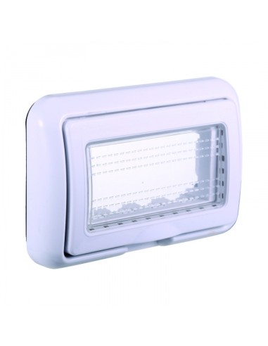 TOT ELECTRIC Coperchio Idrobox 3 Posti Bianco Compatibile Con Bticino Living Light/Air/International IP55 Autoportante Esterno Impermeabile A Parete - Foto 8