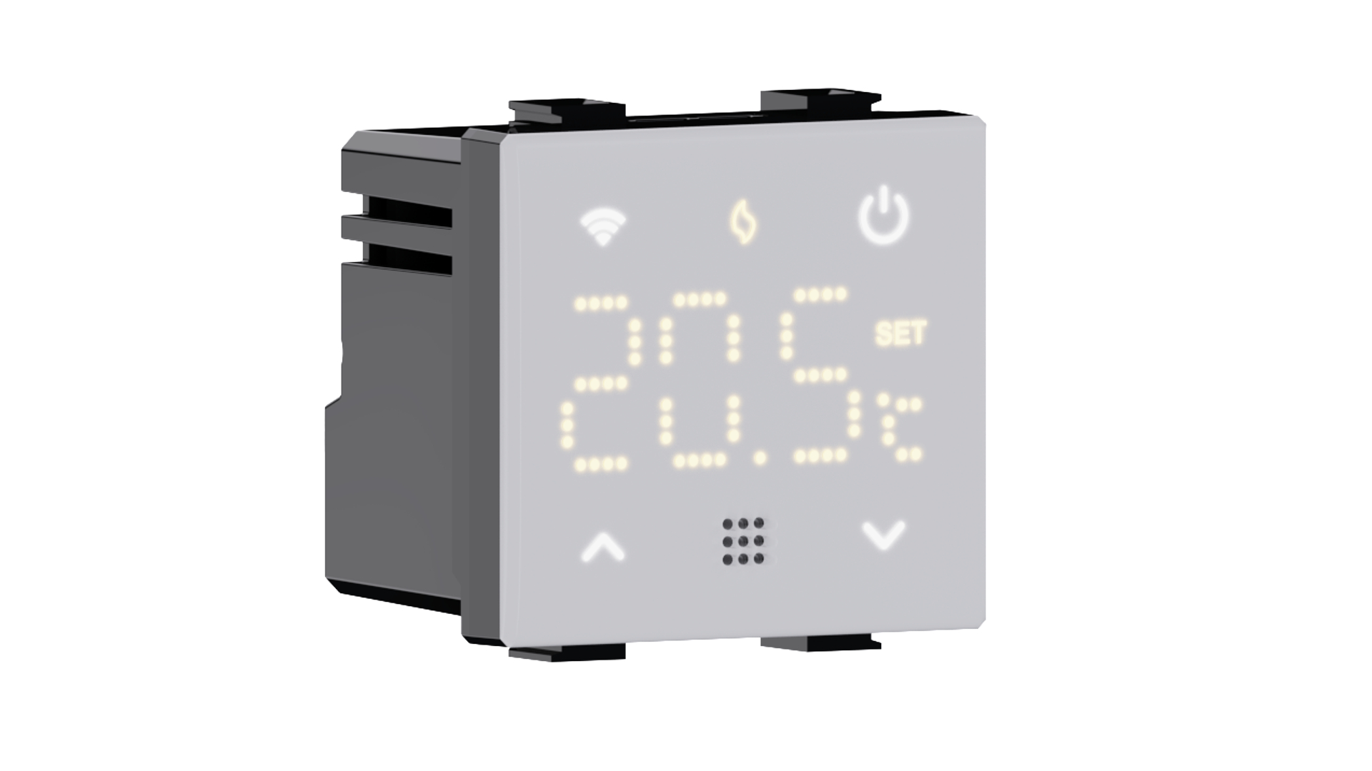 Termostato Digitale Touch Screen Argento - Programma Settimanale UP Sm-pc #859