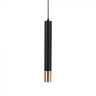 V-TAC VT-977 LED lustre suspension spot GU10 en aluminium noir et doré 60*500mm - sku 6689