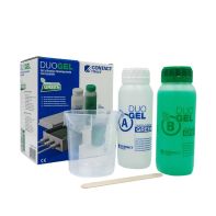 DUOGELRTV200 Gel Bicomponente Siliconico Isolante per Giunzioni Elettriche 500 g + 500 g Riaccessibile Contact