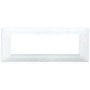 VIMAR 14657.01 Placca serie PLANA 7 posti colore bianco in tecnopolimero 7M