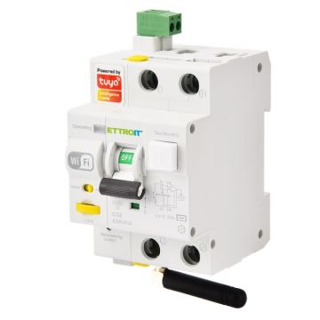 ETTROIT Magnetotermico Differenziale 1P+N Tuya Smart Wi-Fi RCBO 32A 30ma 6Ka SKU ESR3532