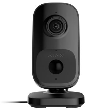 Ajax Telecamera AI WiFi IndoorCamera 4Mpx con rilevatore PIR, IR 8mt da interno, colore NERO 111567 