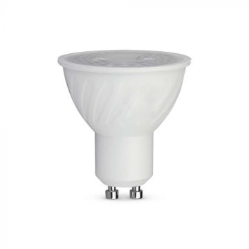 V-TAC lampadina led faretto GU10 6W 38° con copertura Trasparente luce 3000K - 211891