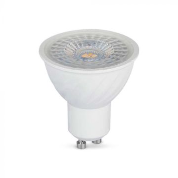 V-TAC Lampadina led faretto GU10 6W 110° dimmerabile con copertura Trasparente luce 3000K - 211981