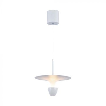 V-TAC VT-7832 Lampadario LED 9W altezza regolabile design Moderno 173Cm colore Bianco luce 3000K - 23102