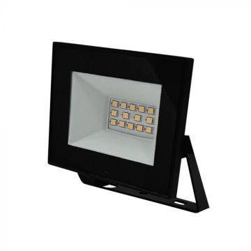 V-TAC Faro LED Slim 10W SMD 6500K IP65 Nero con Driver Integrato - SKU 23974