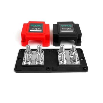 V-TAC Bus Bar 48V 600A per Collegamento Batterie con 8 Bulloni M10 24527