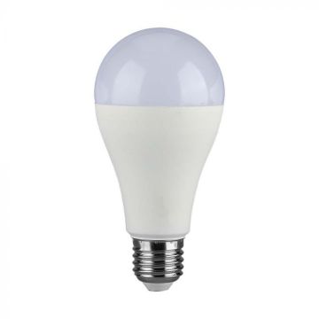 V-TAC VT-2015 Lampadina LED 15W E27 luce 4000k 100lm/W termoplastica forma A65 sku 214454