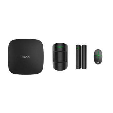 AJAX StarterKit ASP (Hub + MotionPtotect + DoorProtect + SpaceControl) kit allarme wireless GPRS/LAN VERSIONE nero - 38169