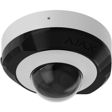 Ajax DomeCam Mini Telecamera dome IP cablata 8 Mpx 2.8 mm AI IR 30mt baseline 76022.214.WH1