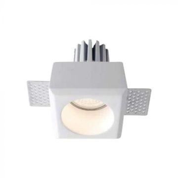 V-TAC VT-11001 Portafaretto in gesso quadrato da Incasso GU10 80x80 - 6761