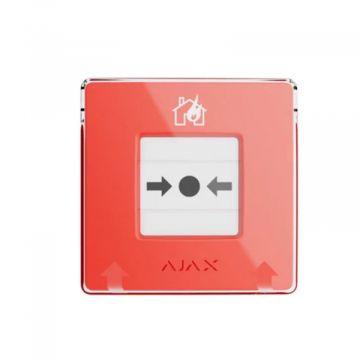 AJAX 60815.171.NC1 ManualCallPoint Jeweller Rosso Pulsante Manuale Antincendio Wireless EN54