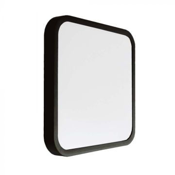 V-TAC VT-8618B-SQ Plafoniera led 18W IP44 quadrata NERA 360° design moderno 100lm/W 6500K - sku 76441