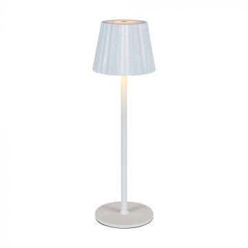 V-TAC VT-1028 Lampada LED da Tavolo 1.5W cct 3in1 colore bianco ricaricabile con USB C Touch Dimmerabile 115*370mm - 10326