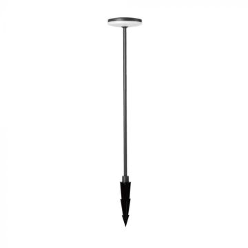 V-TAC VT-1160 Lampada led da Giardino 12W con picchetto lampioncino viale segnapassi colore antracite h80cm luce 4000k IP65 sku 10426