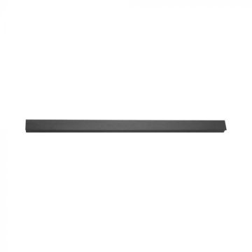 V-TAC VT-1178 Lampada LED lineare da parete applique rettangolare design moderno 23W 141cm corpo nero luce 4000K IP65 - 10437