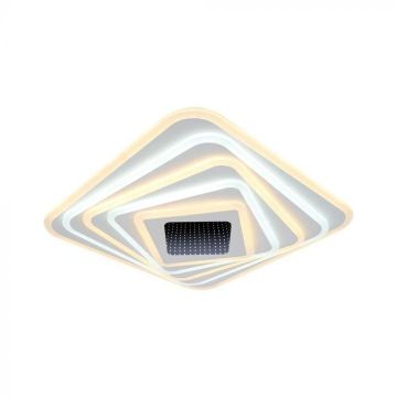 V-TAC VT-7958 Lampadario LED 150w decorativo dimmerabile effetto 3D con telecomando 50*50*7cm CCT 3in1 3000K+6500K - 15356