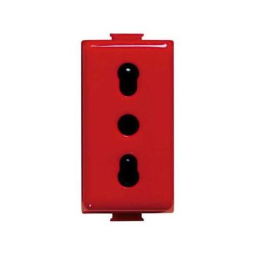 BTICINO A5180R MATIX presa bipasso 2P+T 10/16A ROSSA per utenze speciali BTICINO A5180R MATIX presa bipasso 2P+T 10/16A ROSSA per utenze speciali