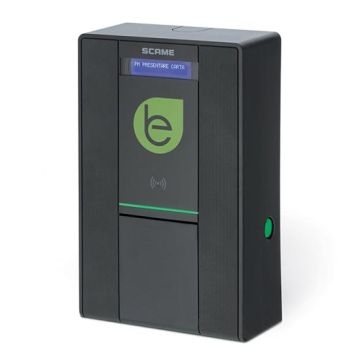 Smart wall box per ricariche di veicoli elettrici dotato di Display 1 Presa Tipo 2 1P+N+T 32A 230Vac~7,4kW IP54 IK08 - Scame 205.W23-B0