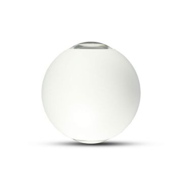 V-TAC VT-836 Lampada LED da parete 4W a sfera - doppio fascio led SMD colore bianco luce 4000K sferica IP65 - SKU 218302