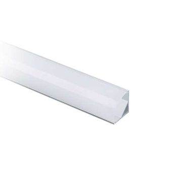 V-TAC VT-8109 Profilo in alluminio angolare da 2Mt colore silver copertura satinata per striscia LED 2000 x 15,8 x 15,8mm - sku 3353