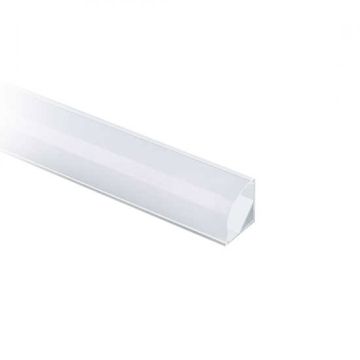 V-TAC Profilo in alluminio angolare colore bianco copertura satinata da 2Mt per striscia LED 2000 x 15,8mm - sku 3369