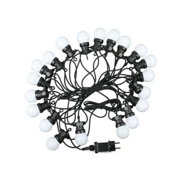 V-TAC VT-71020 catenaria luminosa led lampadine 20pcs 6000K 10M raccordabile con ingresso e uscita 2PIN IP44 - sku 7440