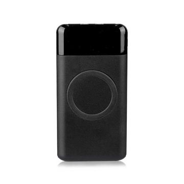 V-TAC VT-3521 Power Bank caricabatterie portatile 10.000mah con ricarica wireless 2 uscite USB 2A nero - sku 8905