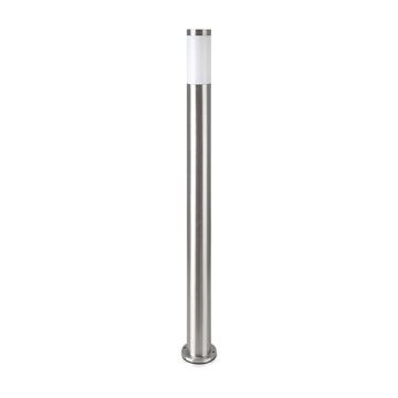 V-TAC VT-838 Portalampada Wall Light da giardino con fissaggio a terra 110cm in acciaio inox nickel satinato 1xE27 IP44 - sku 8962