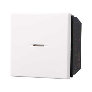 Deviatore assiale 2P 16A 250V compatibile Bticino Axolute colore bianco Ettroit AB3302