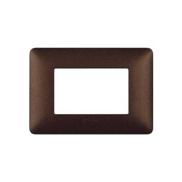 Placca 3 moduli AM4803TGG - colore marrone caffè - serie MATIX Bticino Placca 3 moduli AM4803TGG - colore marrone caffè - serie MATIX Bticino