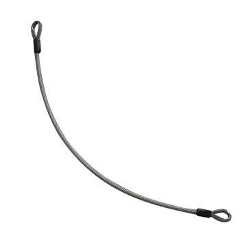 Cavo di sicurezza anticaduta in acciaio inox 800mm per cancelli a battente Cavo di sicurezza anticaduta in acciaio inox 800mm per cancelli a battente