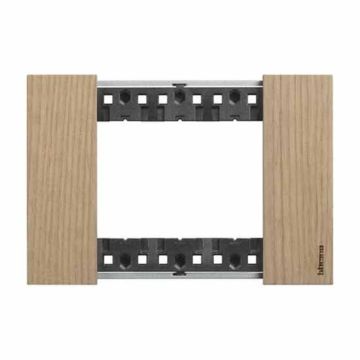 Placca Bticino Living Now 3 Moduli colore legno rovere KA4803LM