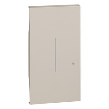 Cover illuminabile per comando luci wireless - 2 moduli sabbia BTicino Living Now KM42M2 Cover illuminabile per comando luci wireless - 2 moduli sabbia BTicino Living Now KM42M2