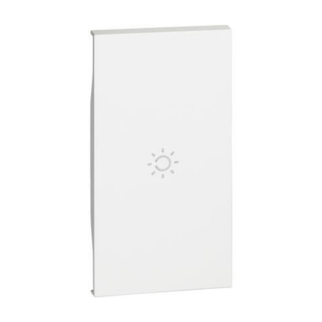 Cover illuminabile BTicino Living Now con simbolo luce 2 moduli - bianco KW01M2A Cover illuminabile BTicino Living Now con simbolo luce 2 moduli - bianco KW01M2A