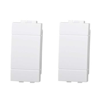 Falso polo compatibile Bticino Livinglight colore bianco confezione 2pcs