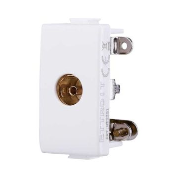 Presa Tv diretta connettore femmina compatibile Bticino Matix colore bianco