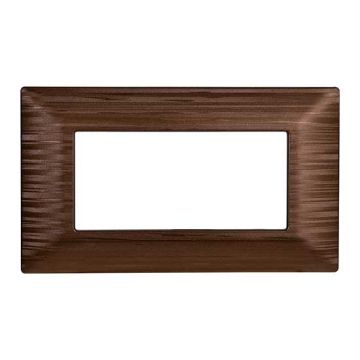 Placche compatibili Bticino Matix 4 moduli colore bronzo satinato