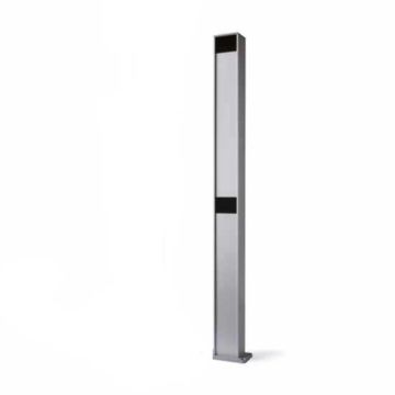 Colonnina in alluminio 80x60mm H1000mm per 2 fotocellule Nice PPH2