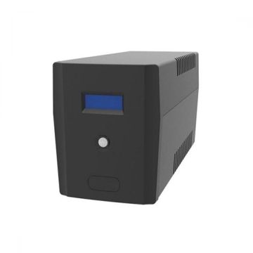 Line-Interactive UPS 650VA/360W con Display LCD protezione interfaccia USB e RJ11 Line-Interactive UPS 650VA/360W con Display LCD protezione interfaccia USB e RJ11