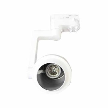 Portalampada binario 4 Poli orientabile lampadina PAR20 E27 Bianco 3554 Portalampada binario 4 Poli orientabile lampadina PAR20 E27 Bianco 3554