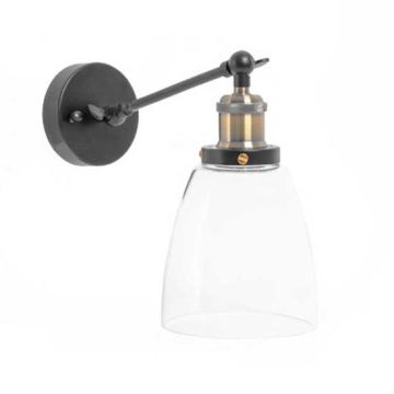 Lampadario parete Moderno vetro trasparente orientabile E27 Ф140 - Mod VT-7142-Trasparente Lampadario parete Moderno vetro trasparente orientabile E27 Ф140 - Mod VT-7142-Trasparente