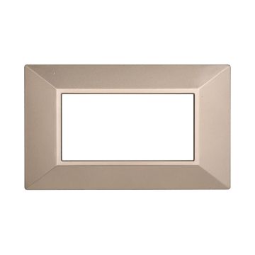 ETTROIT AN90410 Placca Piramide 4P Serie MOON Colore Bronzo Compatibile Con Bticino Axolute
