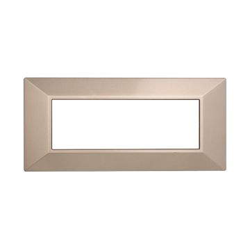ETTROIT AN90610 Placca Piramide 6P Serie Moon Colore Bronzo Compatibile Con Bticino Axolute
