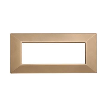 ETTROIT AN90611 Placca Piramide 6P Serie Moon Colore Oro Compatibile Con Bticino Axolute