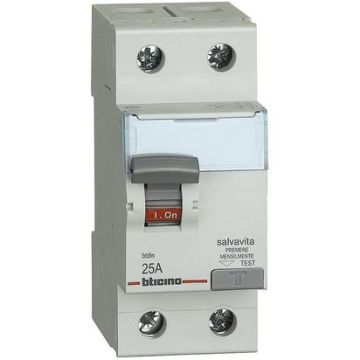 Bticino btdin G723AC25 - Interruttore differenziale puro AC 2P 25A 30mA Bticino btdin G723AC25 - Interruttore differenziale puro AC 2P 25A 30mA